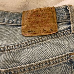 Levi’s 501XX light wash vintage Jean